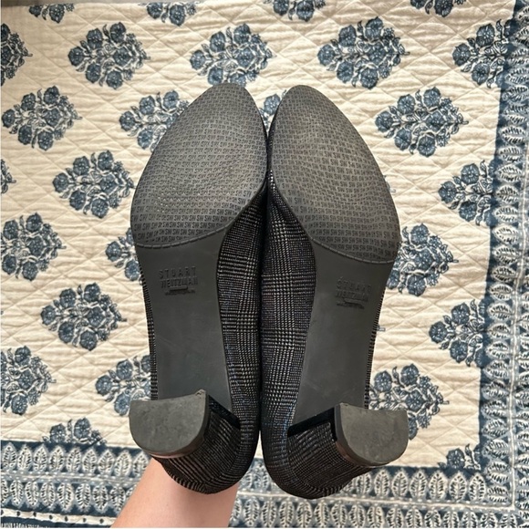 Stuart Weitzman FRAMEF5 Pewter Scotch Woven Pumps – Size 8 - Picture 9 of 10